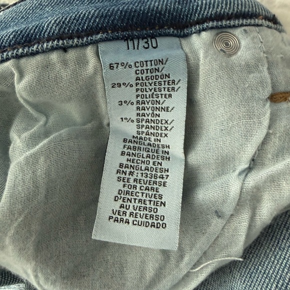 Stylish Distressed Blue Jean Shorts - Picture 7 of 7